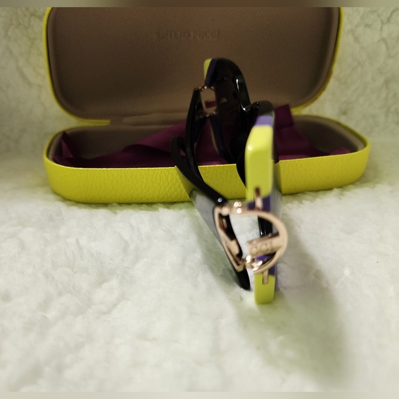 Emilio Pucci Black and Purple Sunglasses - Picture 6 of 10